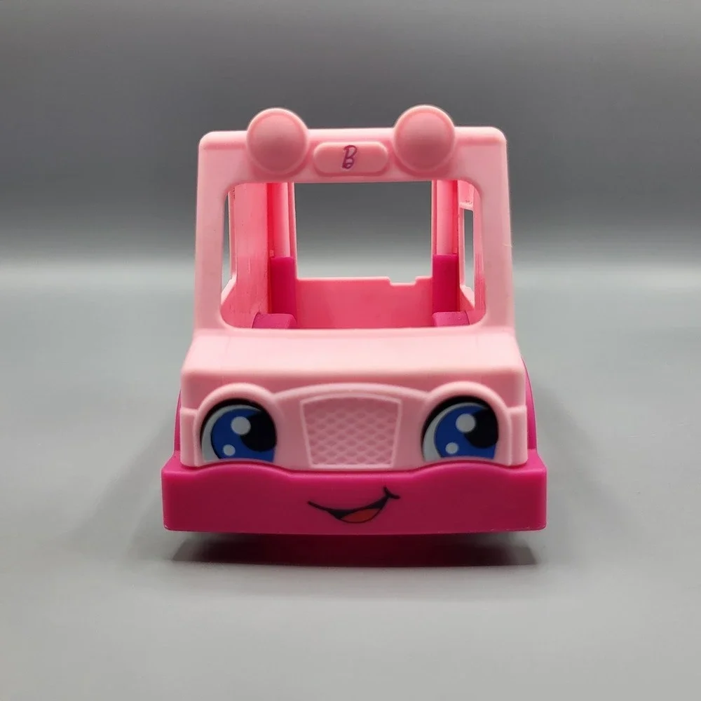 Fisher-Price Little People Barbie Ice Cream Truck Toy Pink Delivery Vehicle